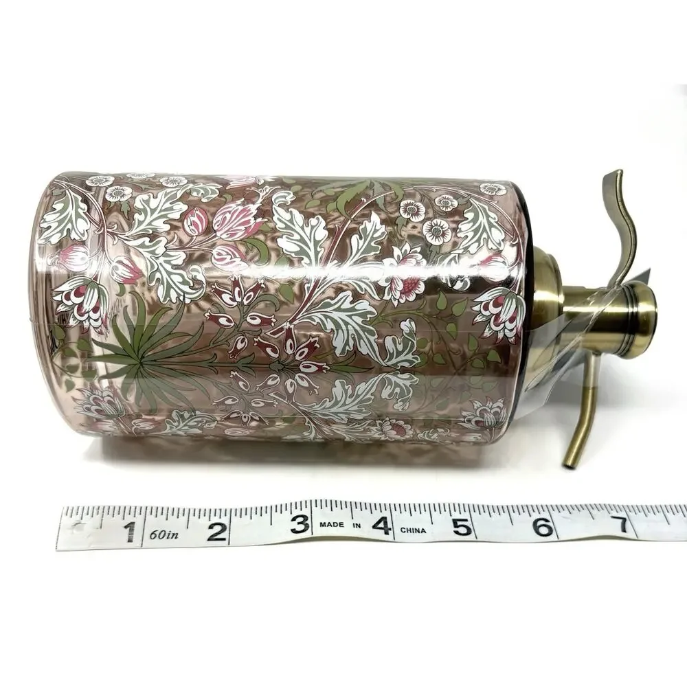 William Morris & Co Bathroom Soap Dispenser Pump Pink Floral Vanity Accessory